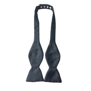 Carrot & Gibbs Silk Textured Dot Tux Vest and Bow Tie Set Sz L